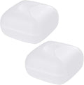 2 Pcs Small Size Plastic Soap Case Holder Container Box Home Outdoor Hiking Camping Travel,2.75 * 2.75 * 1.65 inch Clear