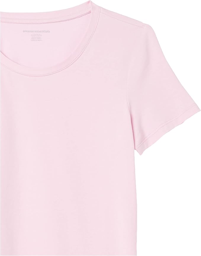Amazon Essentials Women's Regular-Fit Short-Sleeve T-Shirt (Crewneck and V-Neck Options), Multipacks