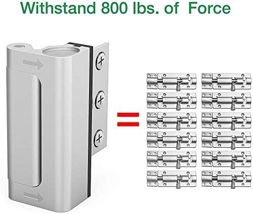 Portable Door Lock Home Security, Upgraded Travel Lock Apartment Hotel Lock, Apartment Essentials for First Apartment Door Locks, Home Security Door Lock, Upgrade Easy Open Childproof Door Reinforceme