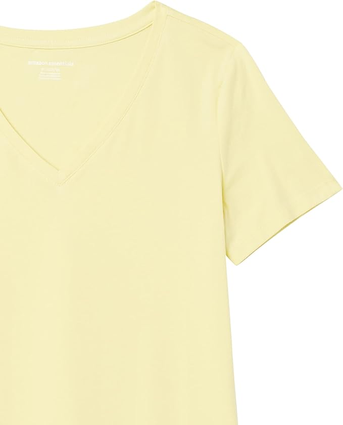 Amazon Essentials Women's Regular-Fit Short-Sleeve T-Shirt (Crewneck and V-Neck Options), Multipacks