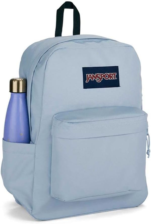 JanSport SuperBreak Plus Backpack with Padded 15-inch Laptop Sleeve and Integrated Bottle Pocket - Spacious and Durable Daypack for Work and Travel - Blue Dusk