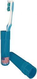 American Comb Toothbrush Holder - Blue, Made in USA, with Ventilation Holes, for Toothbrush Covers, Toothbrush Holder, Toothbrush Soft, Durable Design, Hygienic Bathroom Accessory