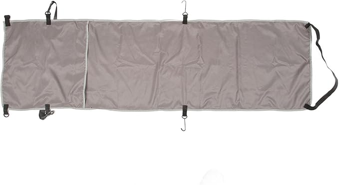 Ergonomic Airplane Footrest Hammock Cover Adjustable Travel Footrest for Improved Sitting Position on Planes Buses and Outdoor Seating (Grey)