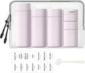 5 Pack Brief and Fashion Travel Bottles TSA Approved, BPA Free Travel Size Containers Refillable Squeeze Bottles for Cosmetic Shampoo Cream Conditioner … (Nordic bean purple)