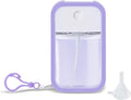 Refillable Hand Sanitizer Spray Bottle Keychain - 1oz / 50ml Leakproof Empty Spray Bottle with Silicone Case, Funnel & Clip,Portable Mini Travel Sanitizer Holder for Purse, Pocket, Gym Bag