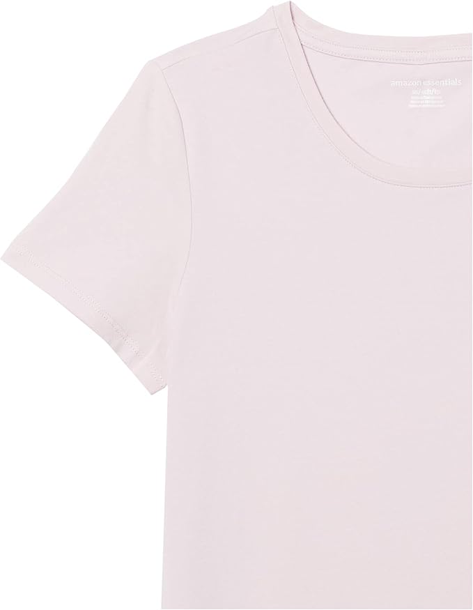 Amazon Essentials Women's Regular-Fit Short-Sleeve T-Shirt (Crewneck and V-Neck Options), Multipacks