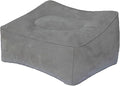 Inflatable Travel Pillow, Inflatable Travel Foot Rest Pillow, Leg Rest Pillow for Cars, Home, Office, Trains, Airplane, Grey