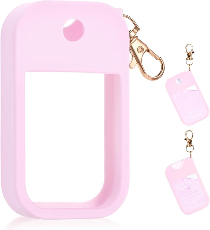Silicone Case Compatible with Touchland Hand Sanitizer Spray, Protective Case for Spray 1FL. OZ (Pink(1PCS))