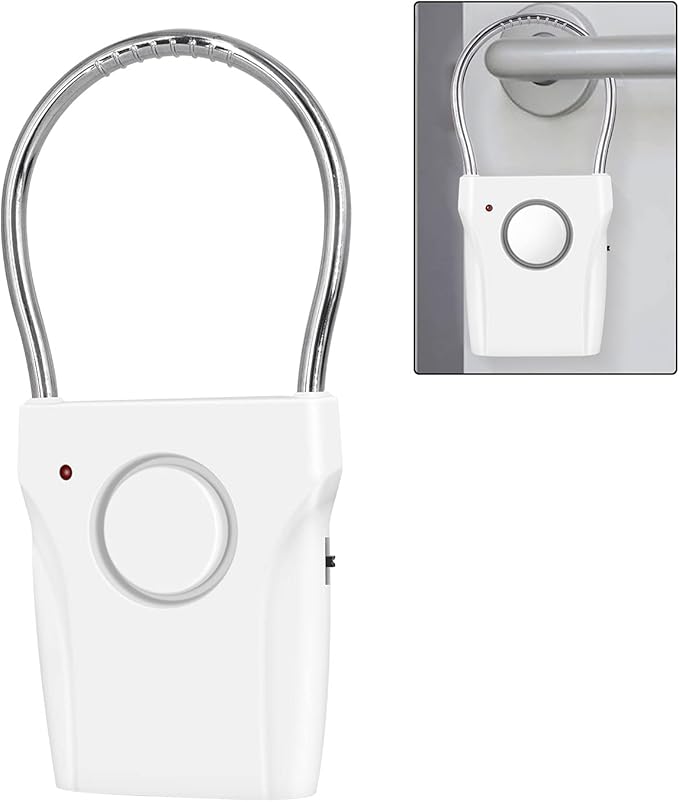 JIAN BOLAND Door Handle Alarm - Vibration-Activated Security Alert with 120DB Audible Alarm, Effective up to 500FT - Ideal for Travel, Hotels, Apartments & Home Protection
