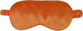 1 Pack Sleep Mask, Silk Eye Mask with Elastic Strap, Blindfold, Soft Silk Sleeping Mask for Girls, Women, Men (Orange)