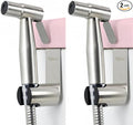 Handheld Bidet Sprayer for Toilet 2 PCS - Bidets for Existing Toilets Adjustable Water Pressure with Bidet Hose for Feminine Wash, Stainless Steel Muslim Shower Jet Spray for Toilet