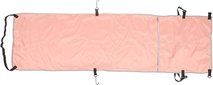 Ergonomic Airplane Footrest Hammock Cover Adjustable Travel Footrest for Improved Sitting Position on Planes Buses and Outdoor Seating (Pink)