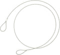 Safety Cable Lock 48’’ Long, Luggage Lock Safety Cable Lightweight Braided Stainless Steel by Ovener
