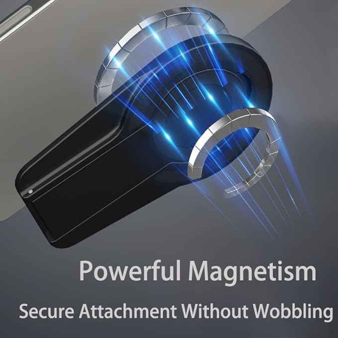 JZD Magnetic Phone Stand, Adjustable Tilt & Height with Strong Metal Base