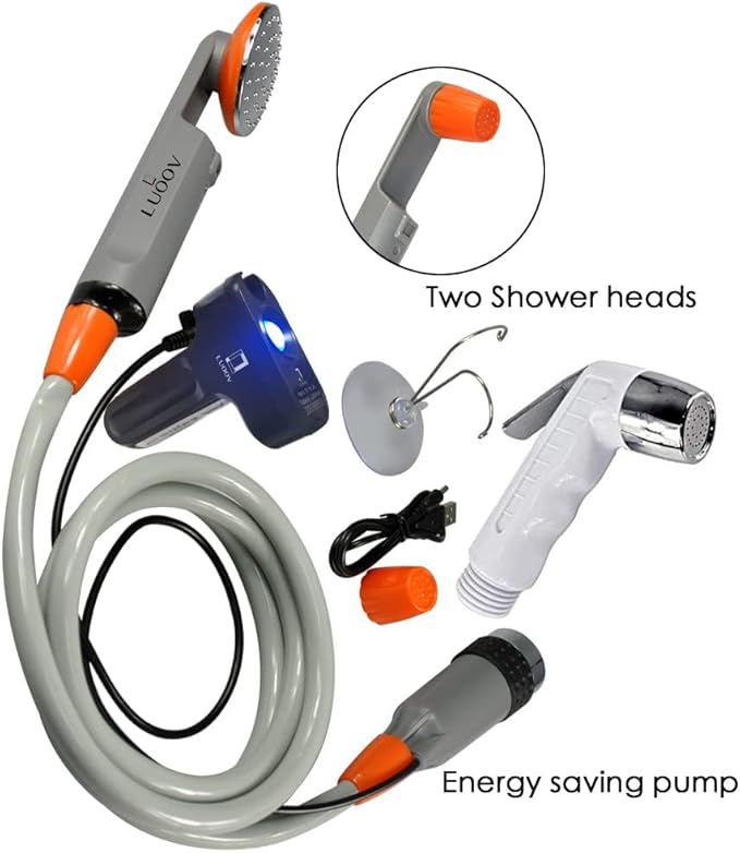 Electric Portable Bidet Handheld Battery,Bidet Handheld Water Sprayer Portable Rechargeable Battery Powered (Bidet+Shower)