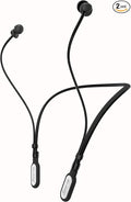 HALLEAST Earplugs for Concert, Noise Reduction, Hearing Protection, with Removable Ear Plug Lanyard, Safety Connector Cord Strap Neckband – SNR 26dB, NRR 14dB, Black Plug + White Tip