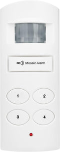 Loud 135db Keypad Motion Sensor Alarm Siren for Garage, Shed. Portable Cordless Battery Operated Travel PIR Motion Detector Alert. Freestanding Indoor Infrared Home Security Intruder Burglar Alarm