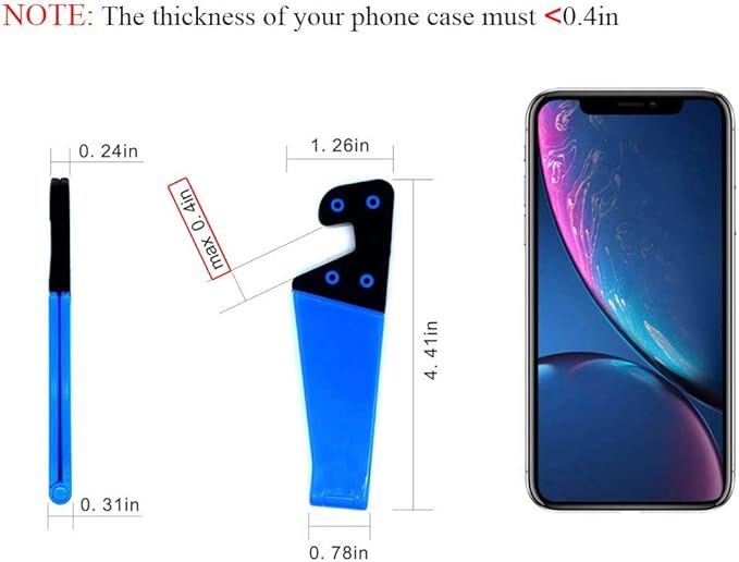 Portable Cell Phone Stand for Desk, Foldable Pocket Travel Mobile Phone Holder, Upgrade Universal V Smartphone Kickstand Mount Compatible with iPhone IPads Tablet Kindle Android, Pack of 3