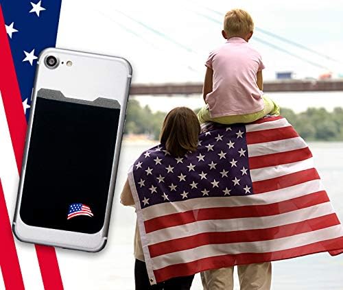 Phone Wallet - Adhesive Card Holder - Cell Phone Pouch - Stick on Lycra Pocket by Gecko - Carry Credit Cards and Cash