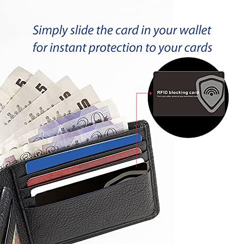 6 Pack RFID Blocking Card, NFC Contactless Credit Card Protector Safe Wallet Shield Bank Card Blocker