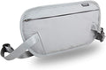 GOX Money Belt for Men Travel, Anti-Theft Hidden Waist Pack, RFID Secure Travel Belt for Men, Ultra-Thin Under-Clothes Passport Wallet with Documentry Safety & Money Holder (Grey-L)