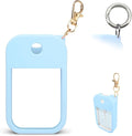 1 PC Soft Silicone Case for Touchland Power Mist (1FL. OZ./30 mL), Protective and Stylish Case with Keychain Compatible with Touchland Hand Sanitizer Spray (Blue)