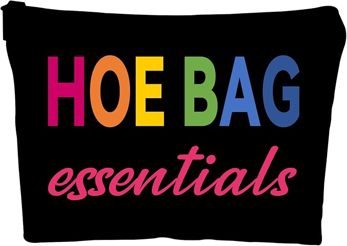 ZUYUROU Funny Gifts for Women, Girls - Cool Hostess Gift Ideas for Birthday, Weekend Fun - Makeup Travel Bag - Black