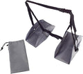 Airplane Footrest Hammock with Storage Bag - Adjustable Foot Heel Rest for Travel & Office (25cm/9.8 inch)
