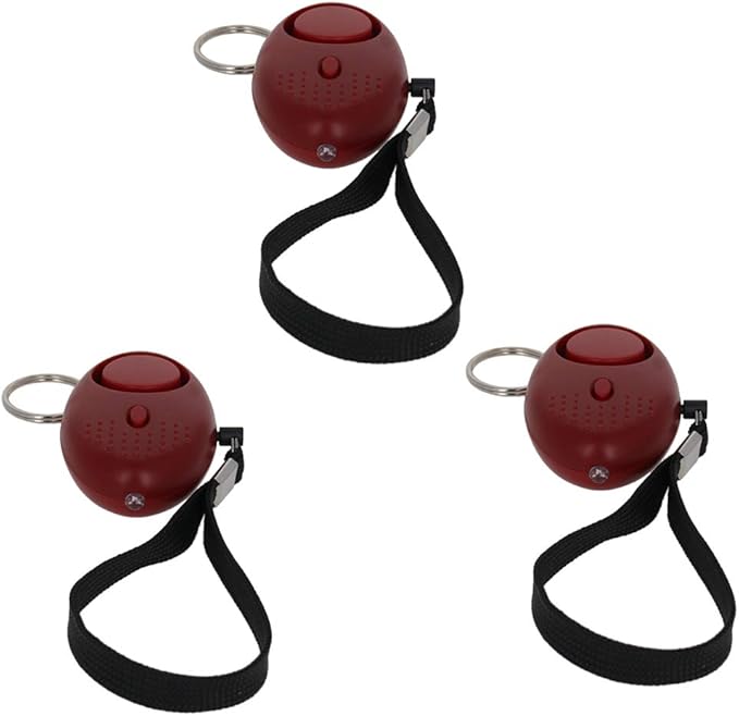 Othmro Safe Sound Personal Alarm 3 Pack 130DB Personal Security Alarm Keychain with LED Lights, Emergency Safety Alarm for Women, Men, Children, Elderly Red