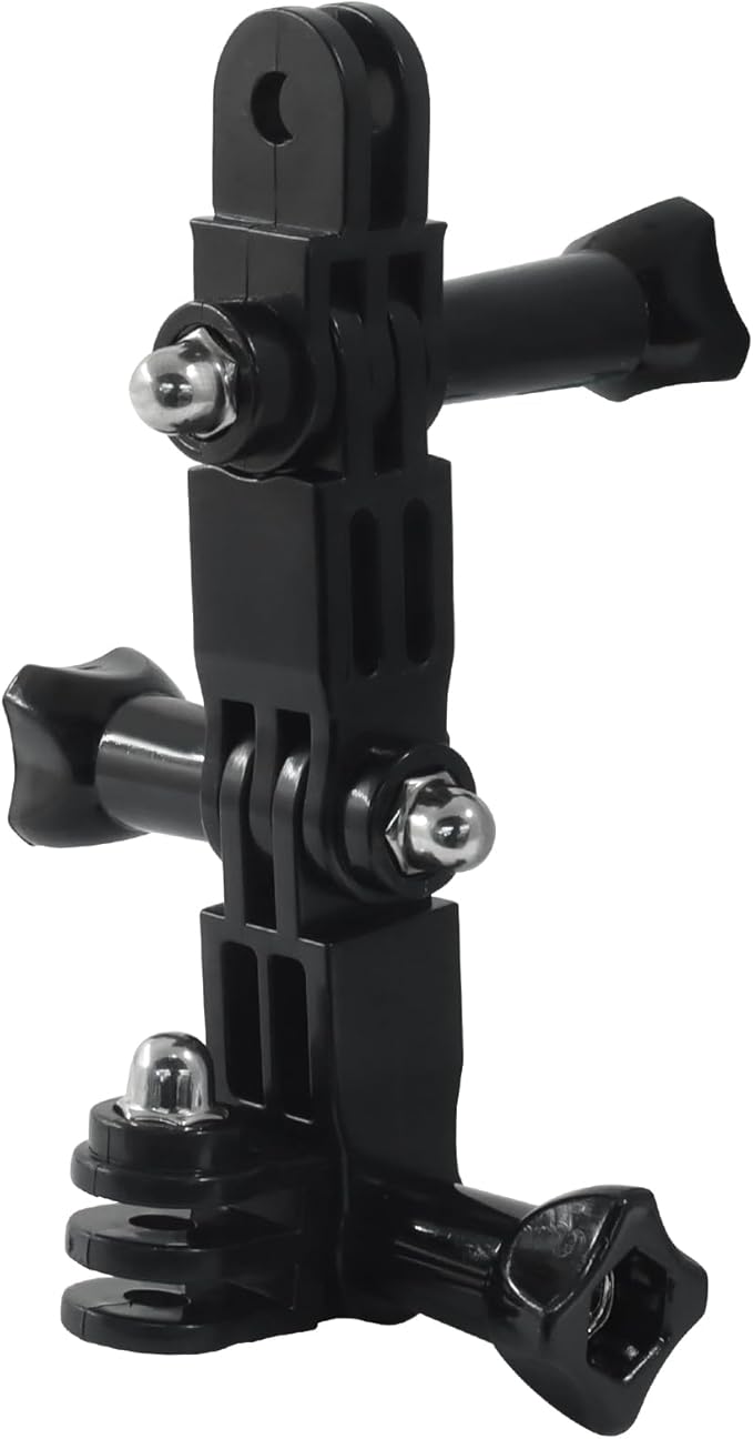 3-Way Adjustable Extension Pivot Arm, Long & Short Straight Joints Adapter Mount Kit Compatible with GoPro Hero 13-3+/SJCAM/GeekPro (Same and Vertical Direction)