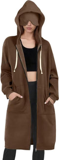 Travel Hoodie for Women Mens with Built In Eye Mask Hidden Pockets Airplane Travel Zip Up Outfits