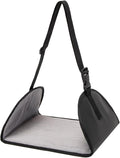 Airplane Travel Foot Hammock Airplane Footrest Portable Adjustable Strap Leg Rest Foot Hanger for Women Men, Black