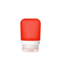 humangear GoToob+ (Small) | Refillable Silicone Travel Bottle | Locking Lid | Food-Safe Material | Red, Small (1.7 fl.oz; 53ml)