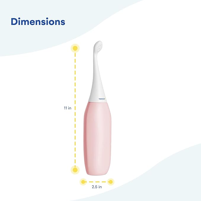 The Original HAPPYPO Portable Bidet l The Easy-Bidet 2.0 Replaces Wet Wipes and Shower Toilet l Portable Bidets Sprayer and Butt Shower for Travel - Peri Bottle Postpartum - Rose