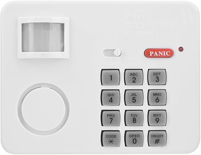 105DB Password Wireless Home Security Emergency Keypad Alarm Siren, 105° Alarm PIR Motion Sensor Detectors Door Window Home Security System