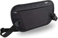 GOX Money Belt for Men Travel, Anti-Theft Hidden Waist Pack, RFID Secure Travel Belt for Men, Ultra-Thin Under-Clothes Passport Wallet with Documentry Safety & Money Holder (Black-L)