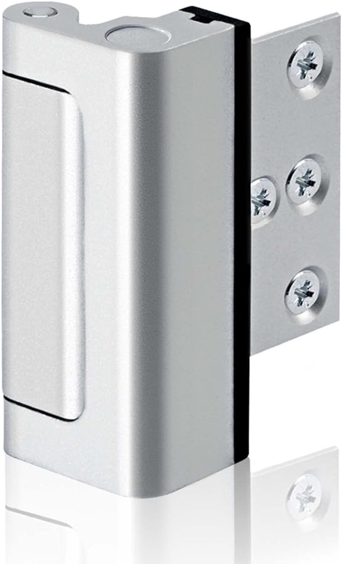 GreaTalent 1PACK Home Security Door Reinforcement Lock Childproof, Add High Security to Home Prevent Unauthorized Entry, Aluminum Construction Finish