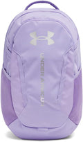 Under Armour Unisex Hustle 6.0 Backpack, (538) Transparent/Transparent/Metallic Silver, One Size Fits Most
