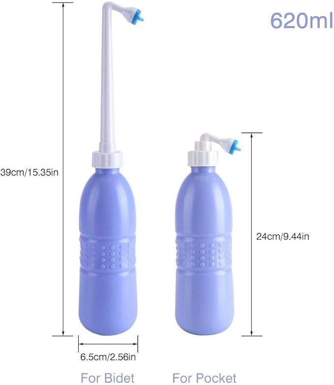 Portable Handheld Personal Bidet, On-The- Personal Hygiene Care, Travel Bidet with 620ML Water Capacity for Personal Cleansing Use