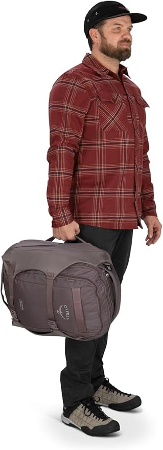 Osprey Sojourn Porter 30L Travel Backpack - Carry-On Compliant Luggage with StraightJacket Compression and Padded Laptop Sleeve - Durable Pack for International or Urban Travel, Graphite Purple