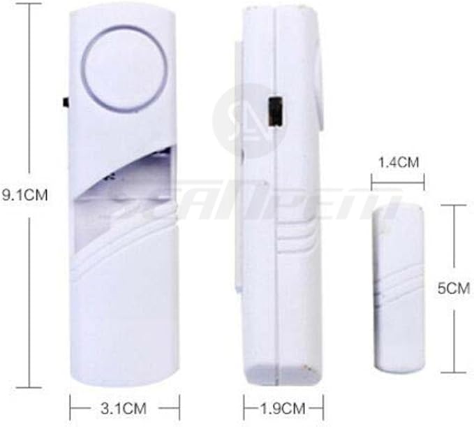 Home Security Alarm System DIY Kit - Magnetic Sensor - Guardian Protector - Window Glass Vibration Security Burglar Alarm for Homes, Cars, Sheds, Caravans, Motorhomes - Price Xes (Set of 10)