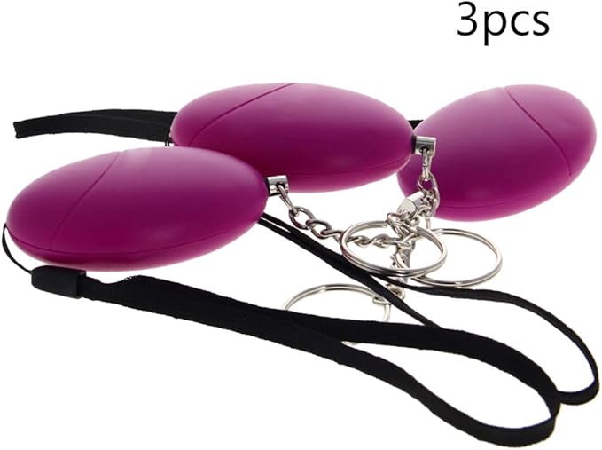 Othmro Safe Sound Personal Alarm 3 Pack 120DB Personal Security Alarm Keychain, Emergency Safety Alarm for Women, Men, Children, Elderly Purple