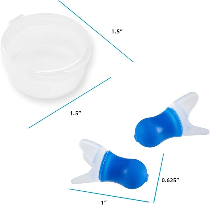 Lewis N. Clark Comfortable Noise Cancelling Ear Plugs for Airplane, Mountain Hiking, Sound Reduction + Altitude Sickness Relief with Included Reusable Travel Case, One Size