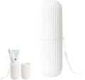 Cyrank Toothbrush Travel Case, Travel Toothbrush Holder, White, 7.7*2.4in