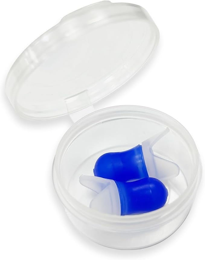 Lewis N. Clark Comfortable Noise Cancelling Ear Plugs for Airplane, Mountain Hiking, Sound Reduction + Altitude Sickness Relief with Included Reusable Travel Case, One Size