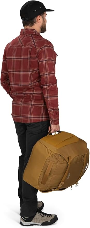 Osprey Sojourn Porter 46L Travel Backpack – Carry-On Compliant Luggage with StraightJacket Compression and Padded Laptop Sleeve – Durable Pack for International or Urban Travel, Brindle Brown