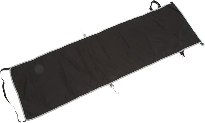 Ergonomic Airplane Footrest Hammock Cover Adjustable Travel Footrest for Improved Sitting Position on Planes Buses and Outdoor Seating (Black)