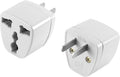 Cellet Universal Travel Adapter: Seamless Plug Conversion for International Travelers AC Wall Power Adapter to Convert China, UK, AU, EU & Other Plugs to US, Mexico, Canada Plug (2PACK) (Type-A)