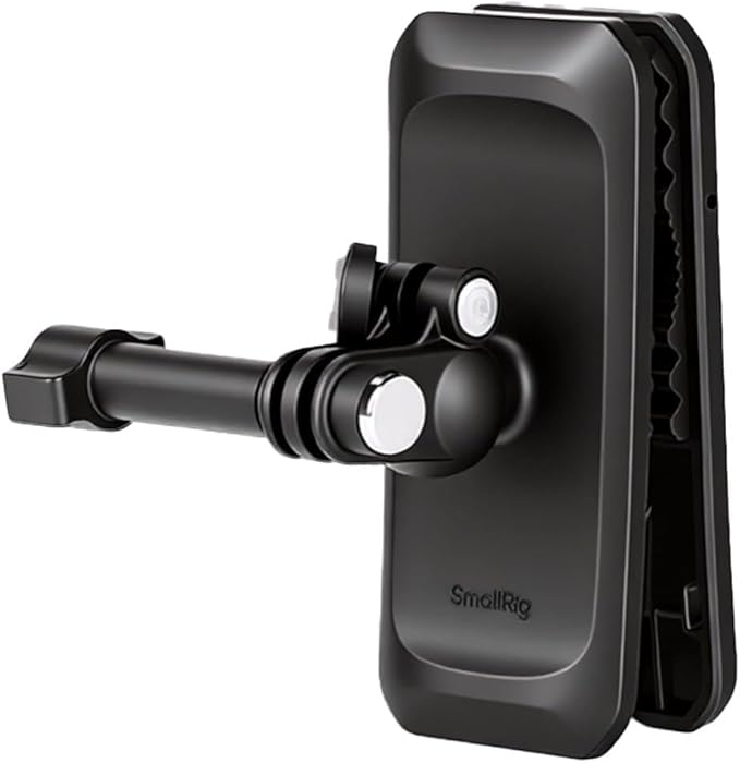 SMALLRIG Magnetic Backpack Strap Clip Mount for GoPro Hero 13/12/11/10, for DJI Osmo Nano Action 6/5 Pro/4/3/Pocket 3, for Insta360 X5/4/3/Ace Pro 2, with Ball Head Adapter Base Mantis Hook - 5722
