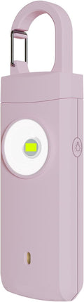Rechargeable Personal Safety Alarm for Women, Loud Siren Birdie Sound, Strobe SOS LED Light, USB Charging, Be Safe with Personal Alarm Self Defense Keychain for Wife, Daughter, Student (PINK)
